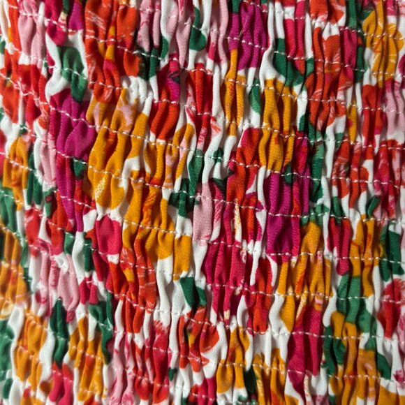 Floral Back Tie Puff Sleeve Dress - originally 20  AT LOWEST RECOMMENDED LISTING - Picture 4 of 6